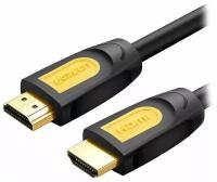 Кабель UGREEN HD101 HDMI, цвет желтый/черный, 1 м