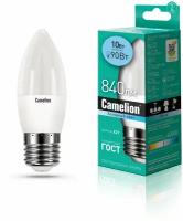 Эл.лампа светодиодная свеча LED10-С35/845/E27 (10W=90Вт 840 Lm 220В) Camelion