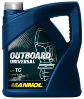 Минеральное моторное масло Mannol Outboard Universal, 4 л