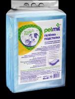 Пеленка-подстилка впитывающая одноразовая Petmil 60*40 см для животных, упаковка 10 шт