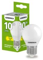 IEK GENERICA шар G45 E27 10W(1000lm) 3000K 2K 45x81матов. LL-G45-10-230-30-E27-G