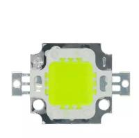 Светодиод яркий (COB LED) 10 Вт, 800 Лм, 9-12 В, зеленый, 1 шт