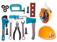 Игровой набор ABtoys Помогаю Папе Инструменты в строительной каске, 16 предметов, в сетке PT-00550/1комплектация