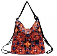 Сумка-рюкзак трансформер PICANO Калейдоскоп оранжевый; синий; белый; черный, 390х340х160мм, 610 грамм / сумка на плечо / рюкзак молодёжный