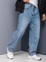 Джинсы широкие MkJeans, размер 38, голубой