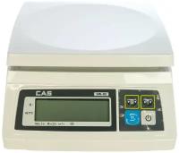 Весы электронные порционные CAS SW-02, весы кухонные настольные с адаптером, до 2 кг