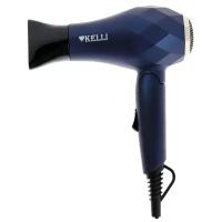 Фен для волос Kelli KL-1124 бытовой, 1800 Вт, синий