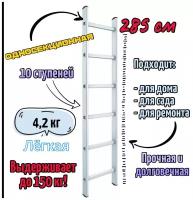 Лестница приставная односекционная 1х10, Эскальдо, max 285 см