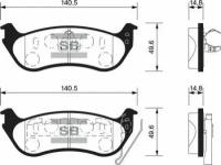 Колодки тормозные задние Sangsin Brake SP1511