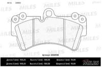 Колодки тормозные (Новая смесь) AUDI Q7/VOLKSWAGEN TOUAREG/PORCSHE CAYENNE 02 R18 передние (без датчика) E400106 MILES E400106