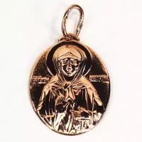 Нательная иконка Святая Матрона из золота 2056 The Jeweller