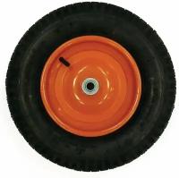 Колесо для тачки пневматическое, размер 3.25-8, 360 мм, ось 16 мм
