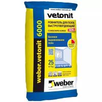 Ровнитель для пола цементный weber.vetonit 6000 25 кг