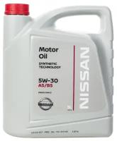 Полусинтетическое моторное масло Nissan 5W-30 FS A5/B5, 5 л, 1 шт