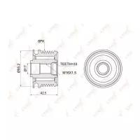 Муфта Обгонная Шкива Генератора LYNXauto арт. PA1009