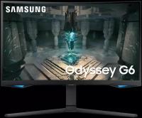 Монитор Samsung Odyssey G6 S27BG650EI, 2560x1440, 240 Гц, *VA, черный