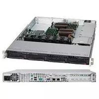 Корпус компьютерный Supermicro Black 1U SC815 WIO Chassis w 600W Quick Release,RoHSREA