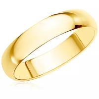 Кольцо обручальное Бронницкий Ювелир желтое золото, 585 проба