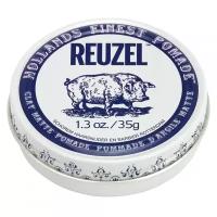 REUZEL глина Hollands Finest Pomade clay matte, средняя фиксация, 35 мл