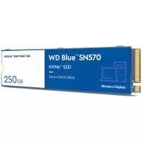 SSD диск Western Digital Blue SN570 M.2 2280 250 Gb PCIe Gen3 x4 NVMe v1.4 TLC (WDS250G3B0C)