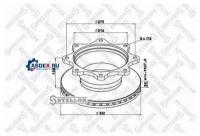 STELLOX 8500733SX 85-00733-SX_диск тормозной задн. 322/216x30/138 8n-275-13 \Volvo FL611