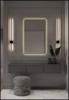 Зеркало для ванной Prisma 50*70 прямоугольное вертикальное 