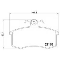 Дисковые тормозные колодки передние Textar 2117002 (4 шт.)