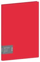 Berlingo Папка с 20 вкладышами с внутренним карманом Soft Touch A4, пластик, красный