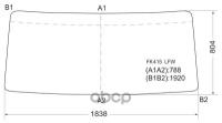 Стекло Лобовое (В Резинку) Faw Ca1083 05-19 / Mitsubishi Fuso Fighter 85-92 XYG арт. FK415 LFW
