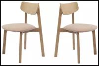 Комплект стульев Вега деревянный для кухни 2 шт. дуб золотой/карамель