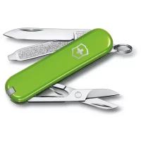 Нож перочинный Victorinox Classic Smashed Avocado (0.6223.43G) 58мм 7функц. карт.коробка