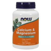Минерал NOW Calcium & Magnesium (Кальций и магний) 100 таблеток