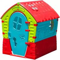 Игровой домик PalPlay Лилипут Красный-зеленый-голубой/Маян, 95х90х110 см