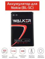 Аккумулятор для NOKIA , WALKER BL-5C, LI-ION, 1020 mah, 3.8 V / Аккумуляторная батарея / Аккумулятор для телефона / АКБ для NOKIA