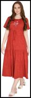 Платье Оптима Трикотаж, размер 56, бордовый
