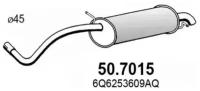 Задняя часть глушителя, 507015 ASSO 50.7015
