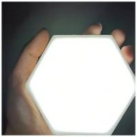 Светильник «соты», магнитный крепеж, сенсорный датчик, 5 Вт, белый цвет, 1 шт