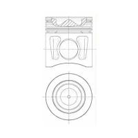 Поршень D125 NURAL арт. 87-121900-00