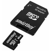 Micro SDXC карта памяти Smartbuy 64GB U3 V30 A1 Advanced R/W up to 90/55 с адапт (SB64GBSDU1A-AD)