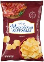 Чипсы Московский КАРТОФЕЛЬ картофельные, бекон, 70 г, 12 уп