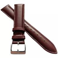 Ремешок для часов Nagata Leather, цвет коричневый гладкий, 20 мм, 1 шт