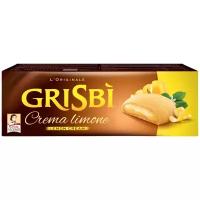 Печенье Grisbi Lemon Cream песочное с начинкой из лимонного крема, 150 г