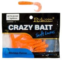 RUBICON Съедобная силиконовая приманка RUBICON Crazy Bait CTD 1.5g, 60mm, цвет 042 (10 шт, аромат креветки)