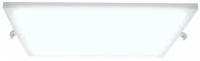 Светодиодный светильник-панель в форме квадрата / Врезная светодиодная квадратная панель с встроенным изолированным драйвером / Встраиваемое LED освещение для внутренних помещений / 24Вт / ХБ 6500К / 1920Лм / IP40 / 220В / 06-61 / 220 см