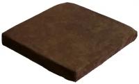 Подушка декоративная MATEX VELOURS CUADRO коричневый для сиденья на квадратный табурет, стул (шнур, фиксатор), с поролоном, 33х33 см