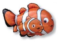Шар (34'/86 см) Фигура, Рыба-клоун, Оранжевый, 1 шт