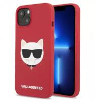 Чехол CG Mobile Karl Lagerfeld Liquid silicone Choupette Hard для iPhone 13