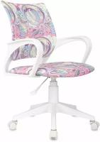 Кресло детское Бюрократ BUROKIDS 1 W-MOON_PK мультиколор розовая луна, ткань, пластиковая крестовина