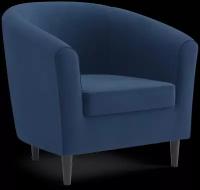 Кресло Salotti Веста, велюр, Ultra Midnight, цвет синий, 79х69х78 см