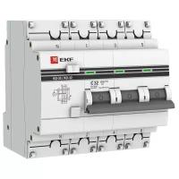 Дифференциальный автомат EKF АД-32 4П 30 мА C 4.5 кА AC электронный 32 А 30 мА